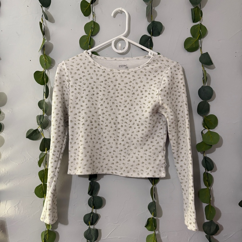 Women's Long Sleeve White Top